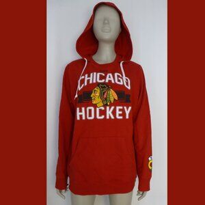NHL Chicago Hockey Blackhawks Hoodie (Light Pilling, Light Fading and Discolorat